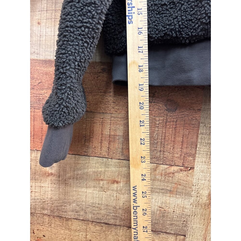 Fabletics Gray Fleece Waist Length Pullover Small - image 2